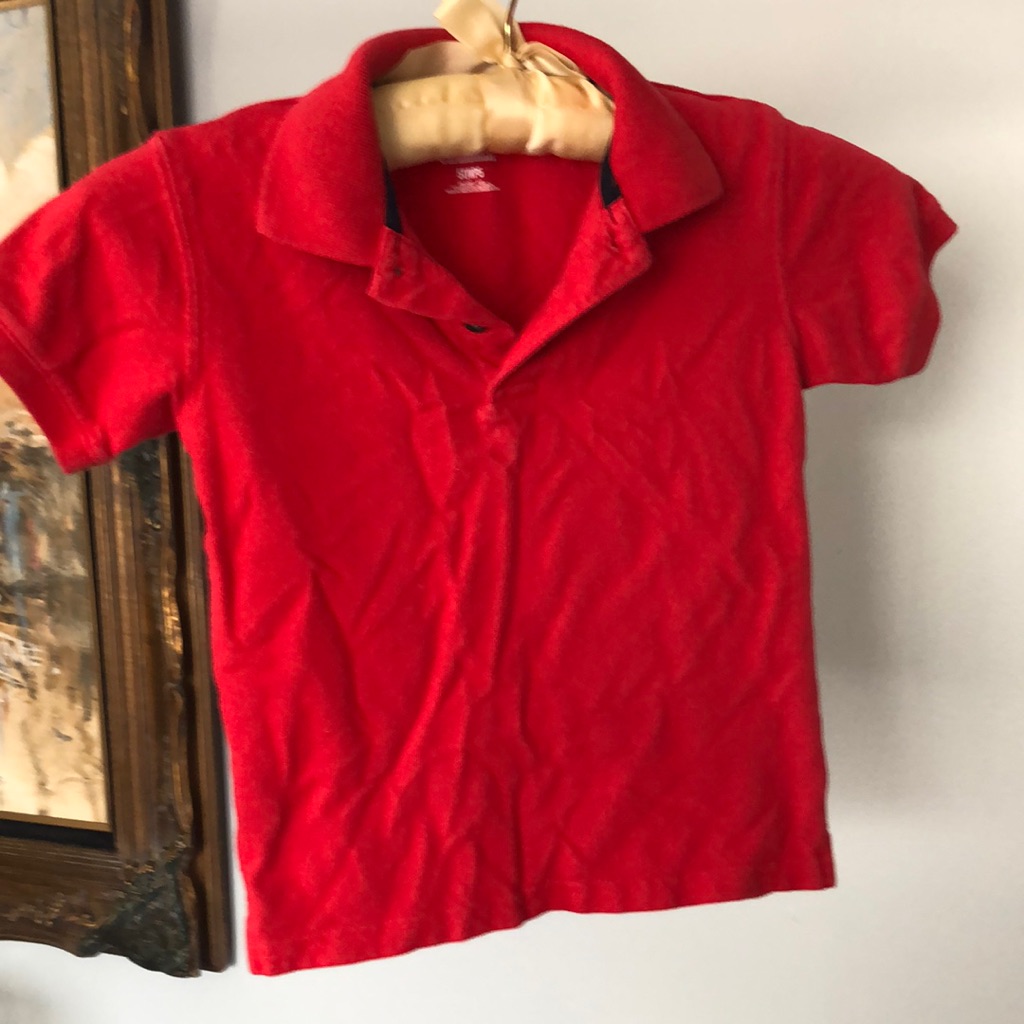 5t Garanimals Red Polo Kids Shirt 100% Cotton